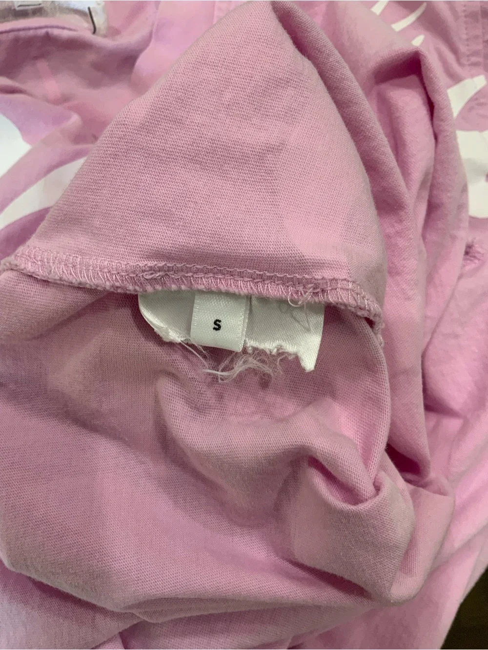 McQ by Alexander McQueen Pink Tee with White Swallow Print